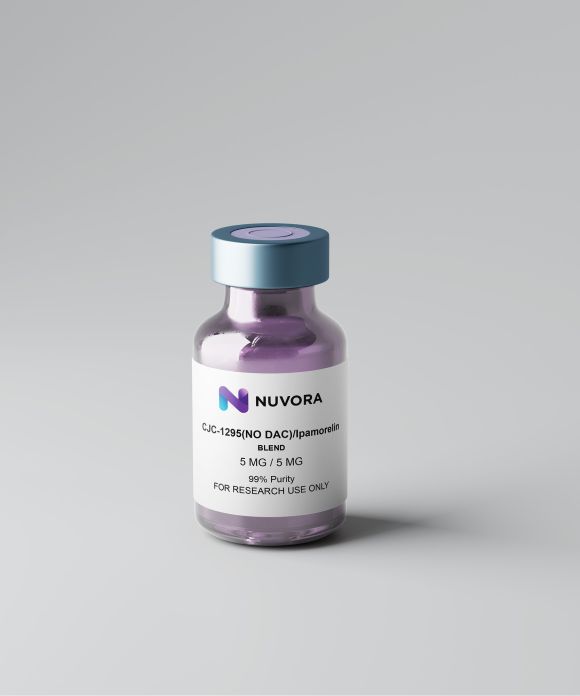 Nuvora 5mg CJC-1295 (w_o DAC) + 5mg Ipamorelin research product vial